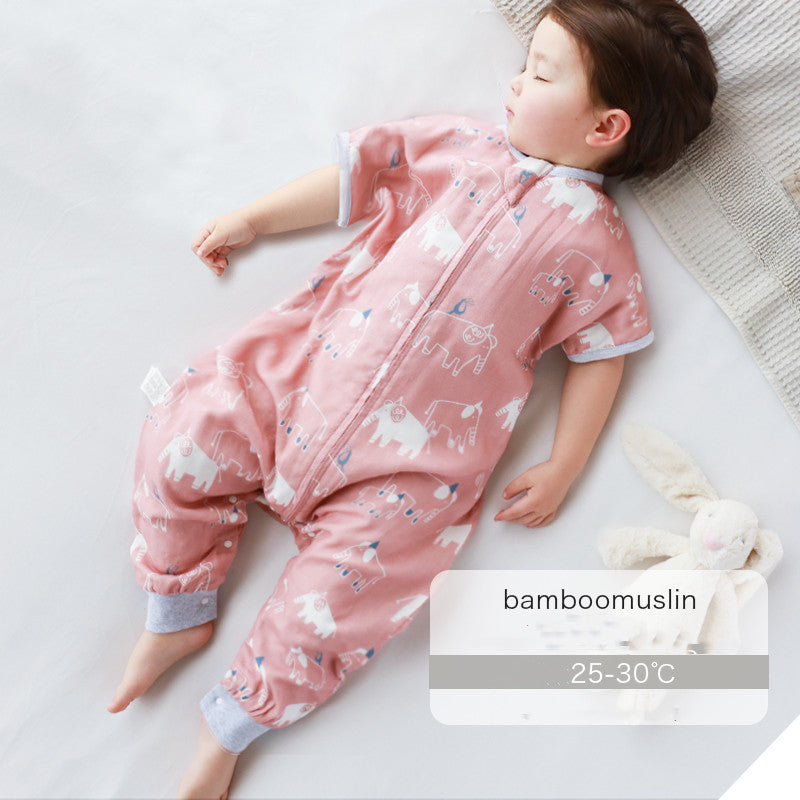 Baby Bamboo Cotton Gauze Sleeping Bag - Flapzi
