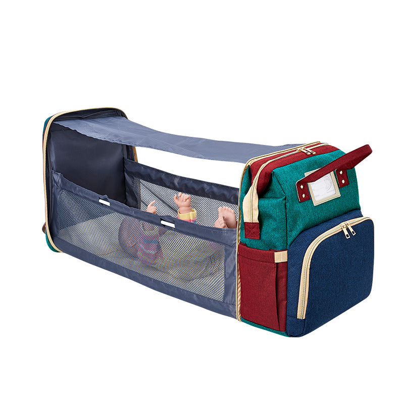 Versatile and Portable: Crib-Style Mommy Bag for On-the-Go Moms - Flapzi