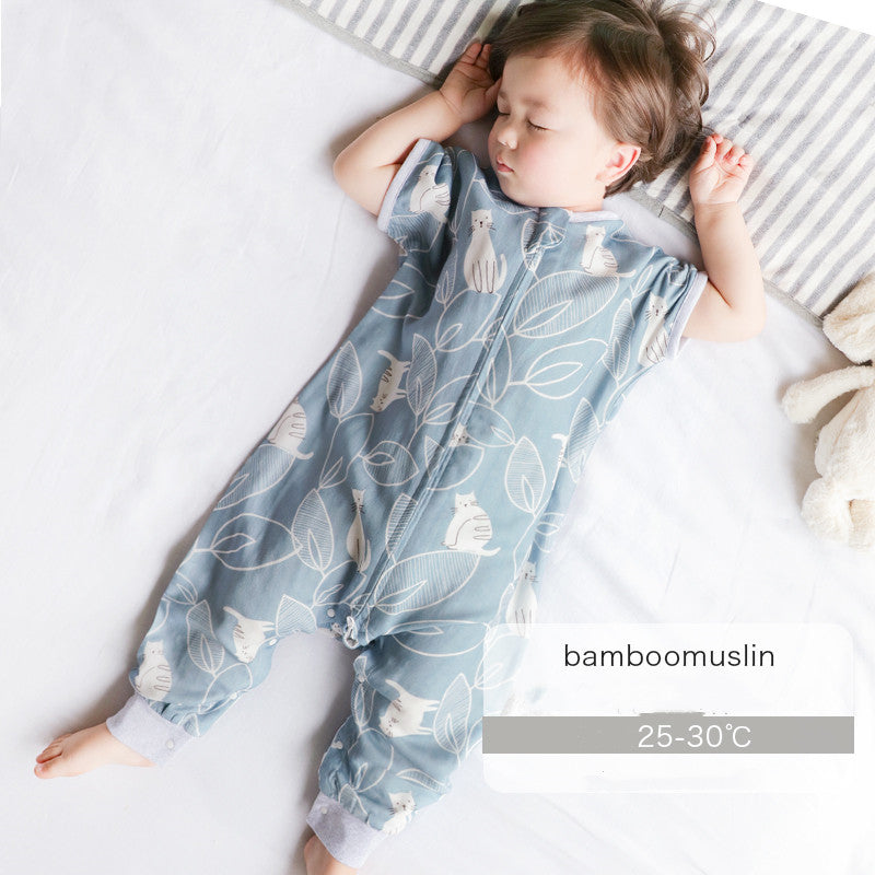 Baby Bamboo Cotton Gauze Sleeping Bag - Flapzi