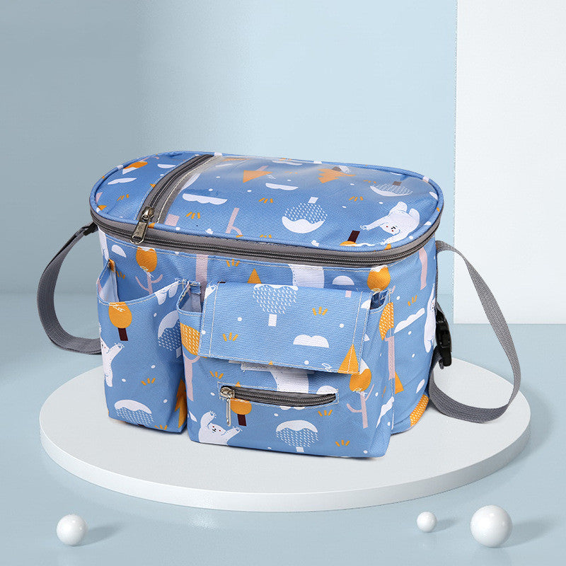 On-the-Go Mom Essentials: Oxford Cloth Stroller Hang Bag - Flapzi